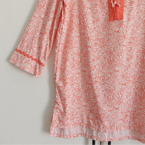 Southern Tide Hailey Printed Performance Tunic - Conch Shell Sz Small Stretch - Picture 5 of 12